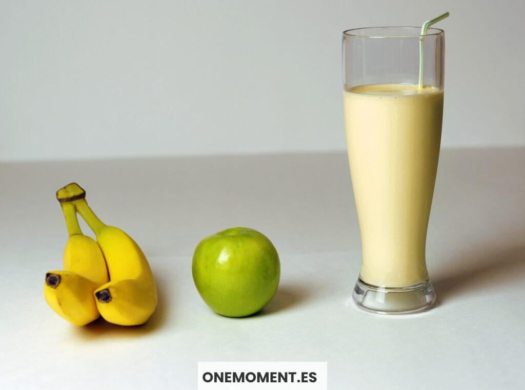 banana, apple, smoothie